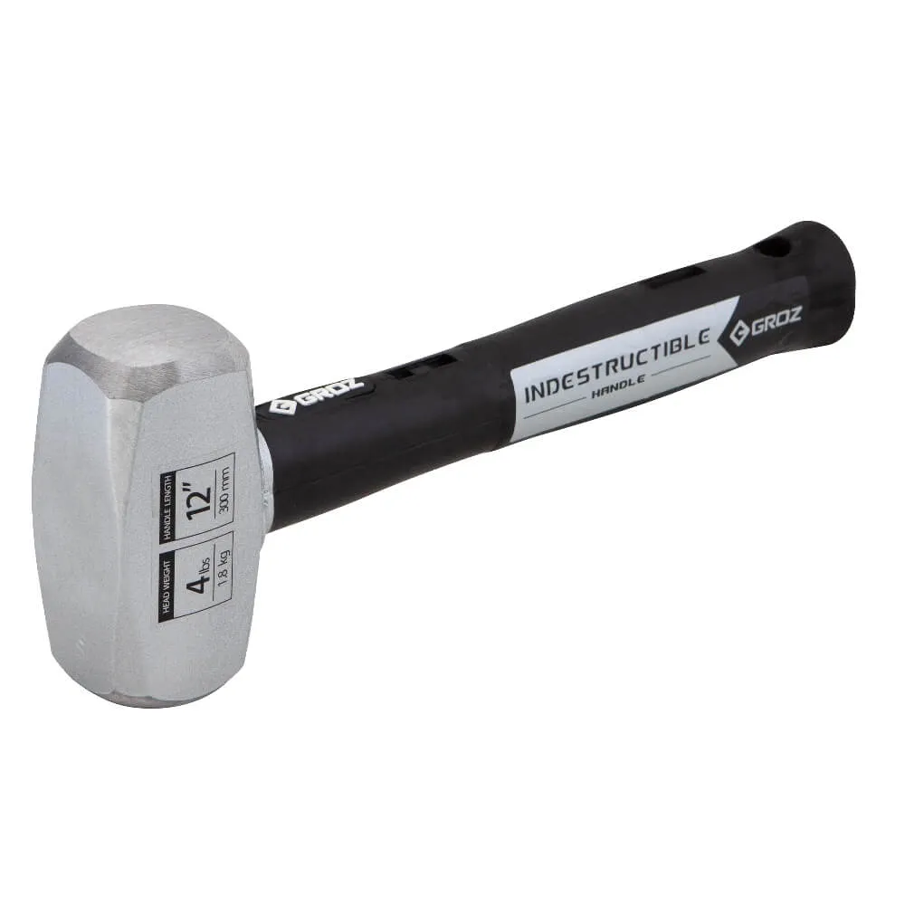 12" Indestructible Handle Club Hammer, Soft Face 30 HRC, 4 lb.