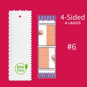 4-Sided Plastic Cake Decorating Comb #6 (3" X 9")