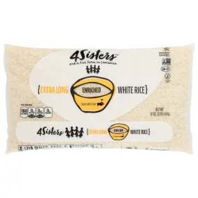 4 Sisters - White Long Grain Rice, 2 Lb - Pack of 18