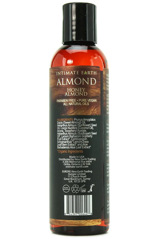 Almond Vegan Massage Oil 4oz/120ml in Honey Almond