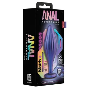 Anal Adventures Matrix Wavy Bling Plug...