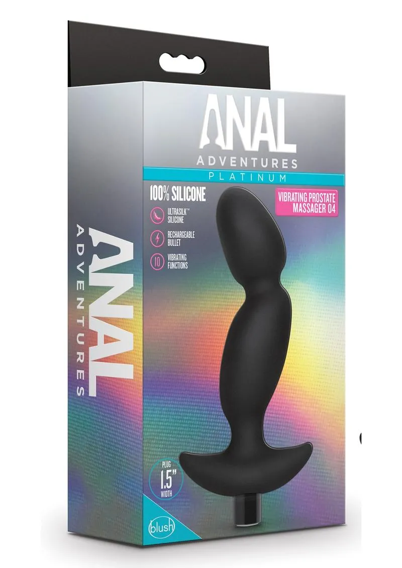 Anal Adventures Platinum Silicone Rechargeable Vibrating Prostate Massager 04