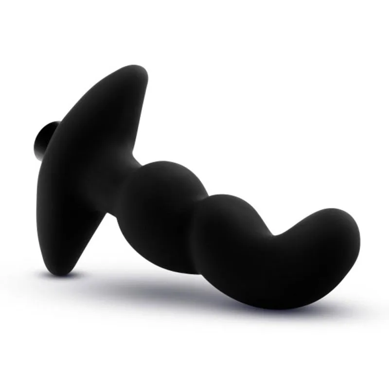 Anal Adventures - Platinum - Silicone Vibrating  Prostate Massager 03 - Black