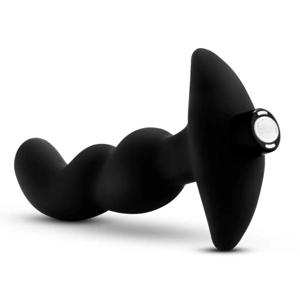 Anal Adventures - Platinum - Silicone Vibrating  Prostate Massager 03 - Black