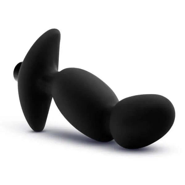 Anal Adventures Platinum Silicone Vibrating Prostate Massager 04 Black