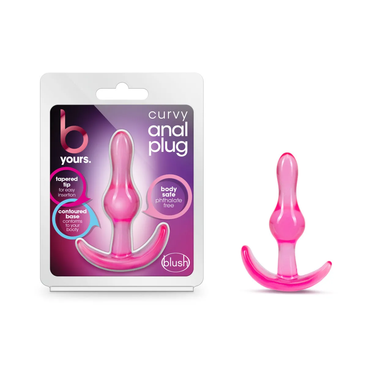 B Yours By Blush® | Curvy Pink 3.5-Inch Anal Plug