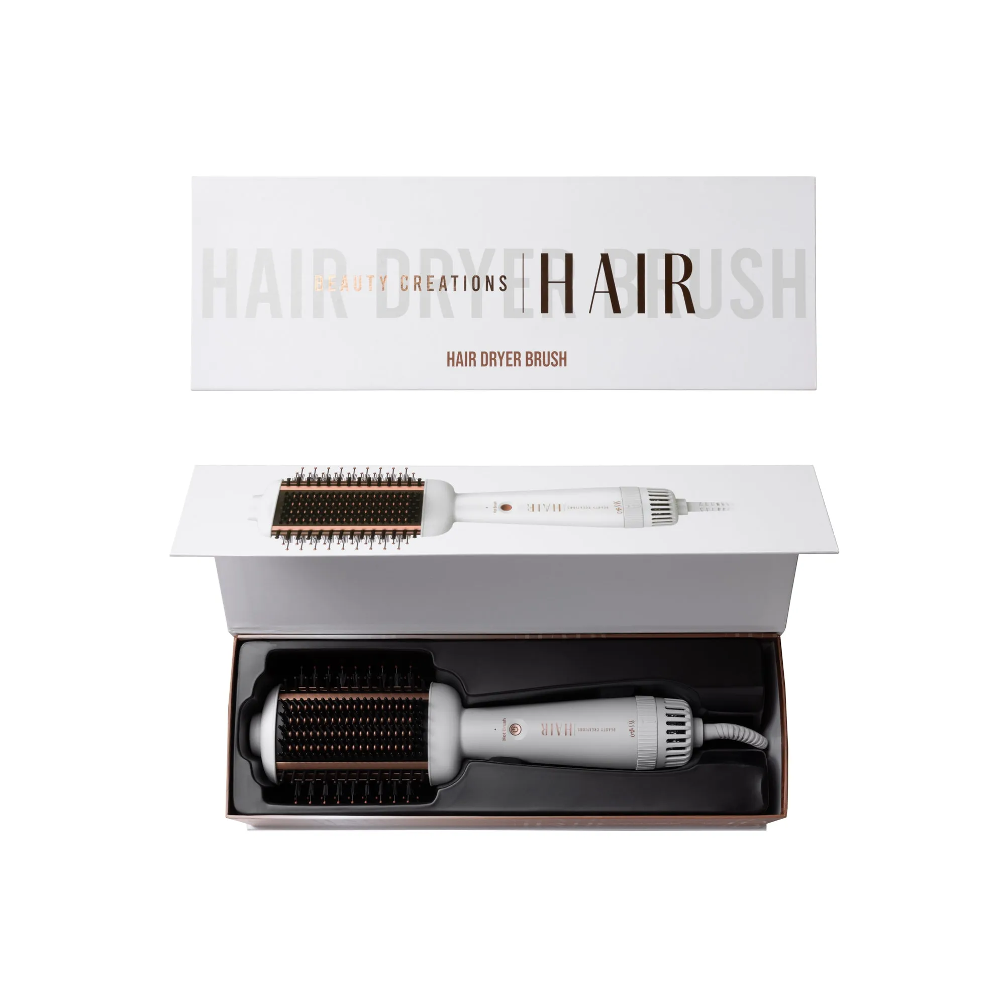 Beauty Creations Hair Hot Dryer Brush (Rose Gold)