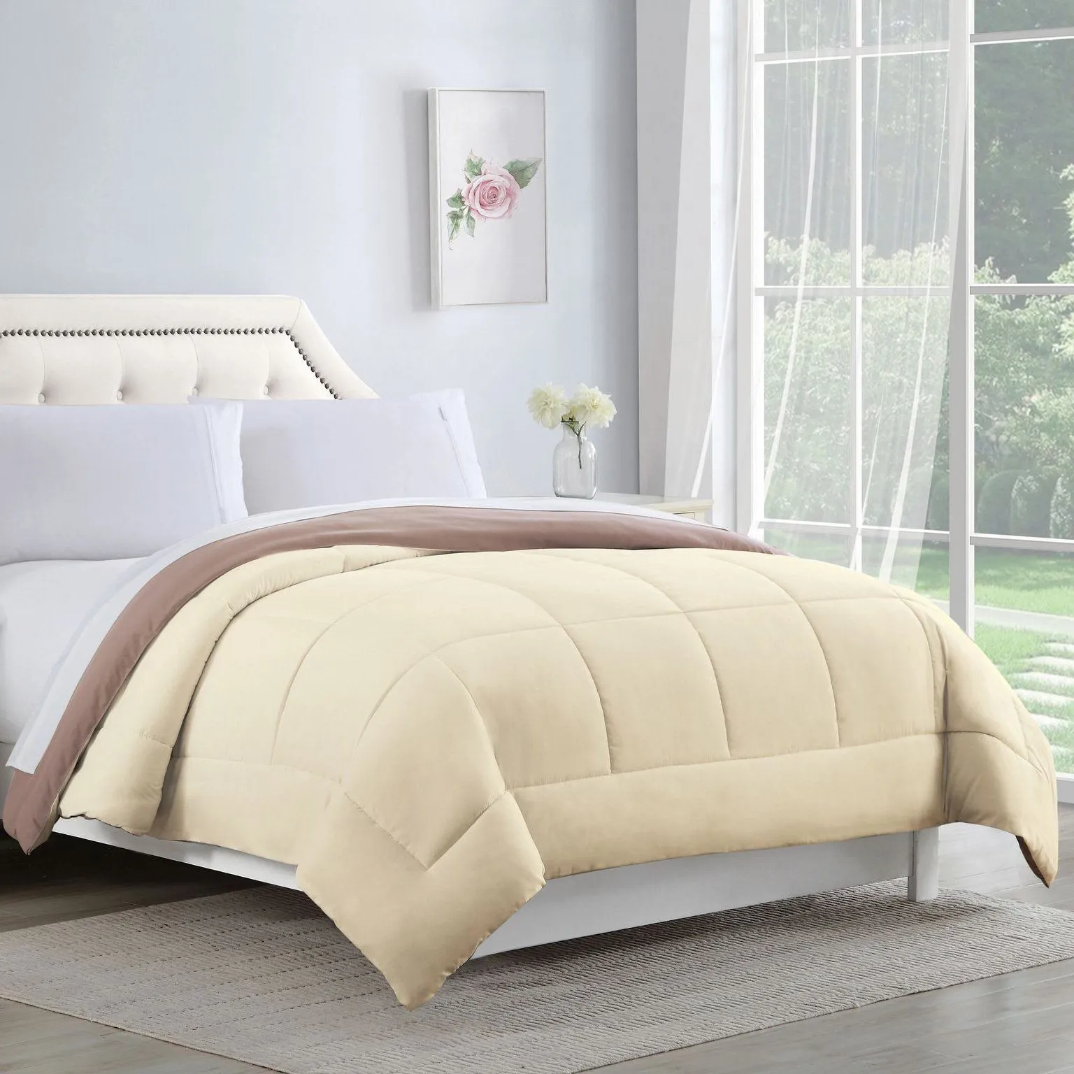 Bibb Home 2-Tone Down Alternative Reversible Comforter