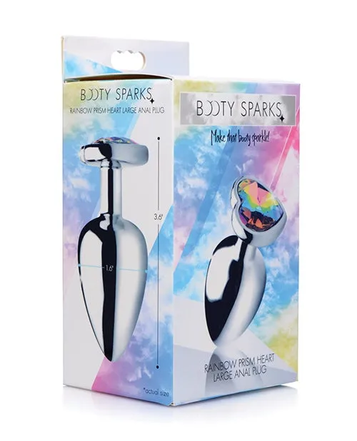 Bootysparks Rainbow Prism Heart Anal Plug