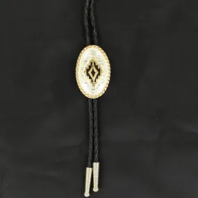 CRUMRINE SILVER/GOLD AZTEC BOLO