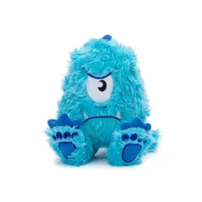 Fluffy Blue Monster Dog Toy