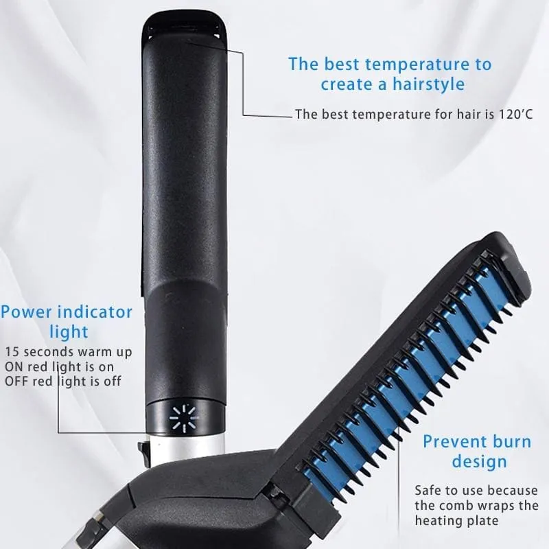 Hair And Beard Straightening Comb