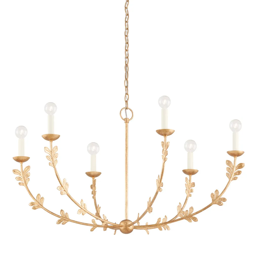 Hudson Valley Lighting Florian Chandelier with Gold Leaf Finish – Large