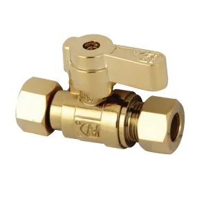 Kingston Brass 3/8" Swivel X 3/8" OD Comp Straight Stop Valve