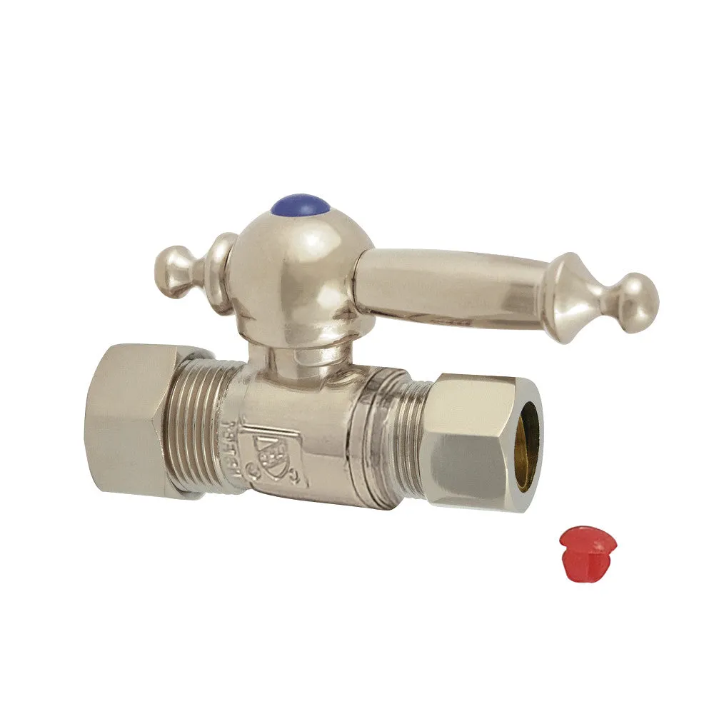 Kingston Brass 5/8" OD Comp X 1/2" OD Comp Straight Shut-Off Valve