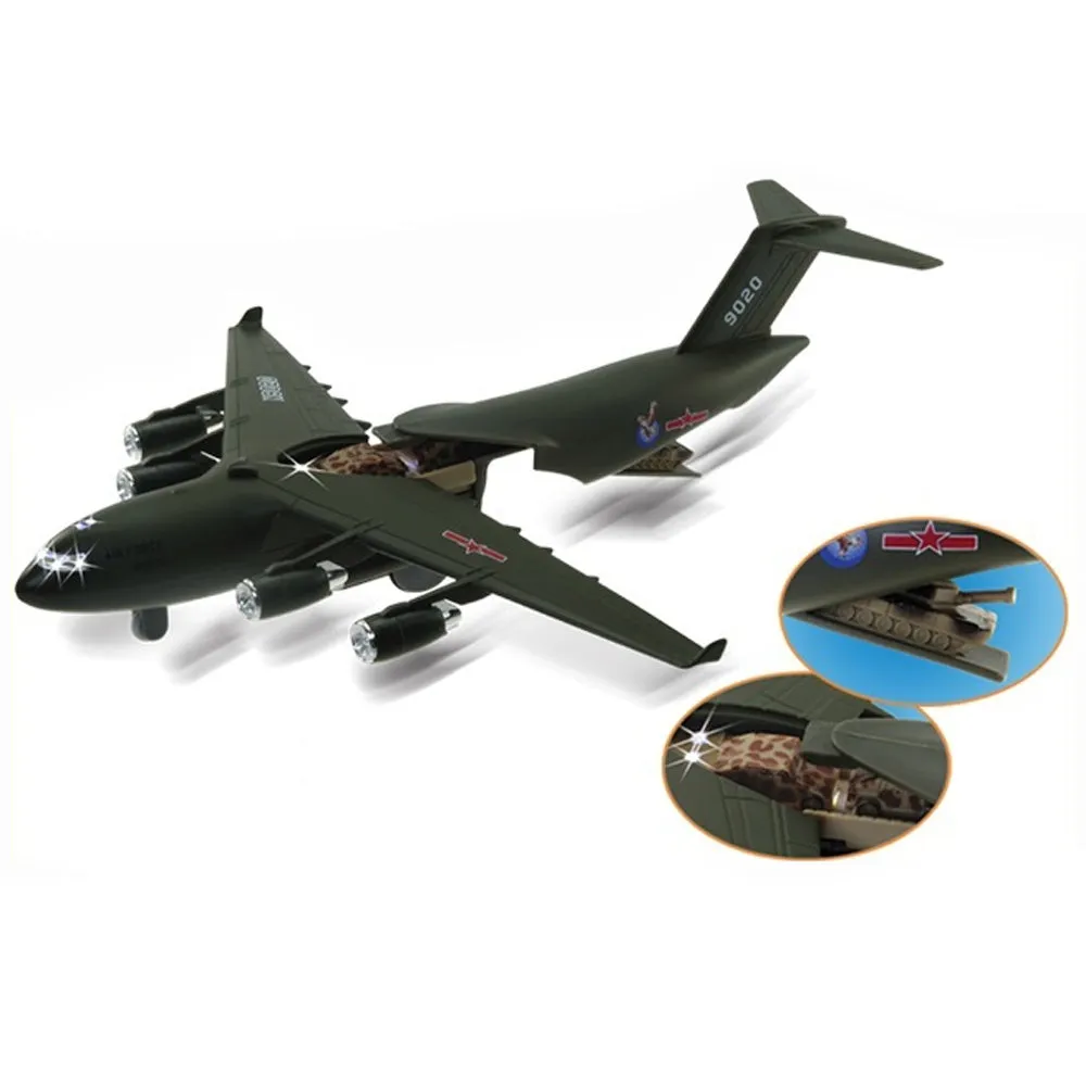 Lights & Sounds C-17 Loadmaster Pullback - Green