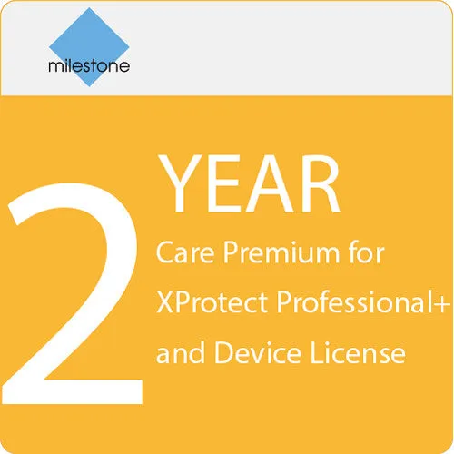 Milestone Care Premium for XProtect Professional  Device License 2Y MCPR-Y2XPPPLUSDL