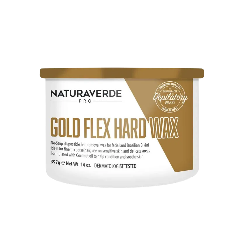 NATURAVERDE PRO - Gold Flex Hard Wax (397g)