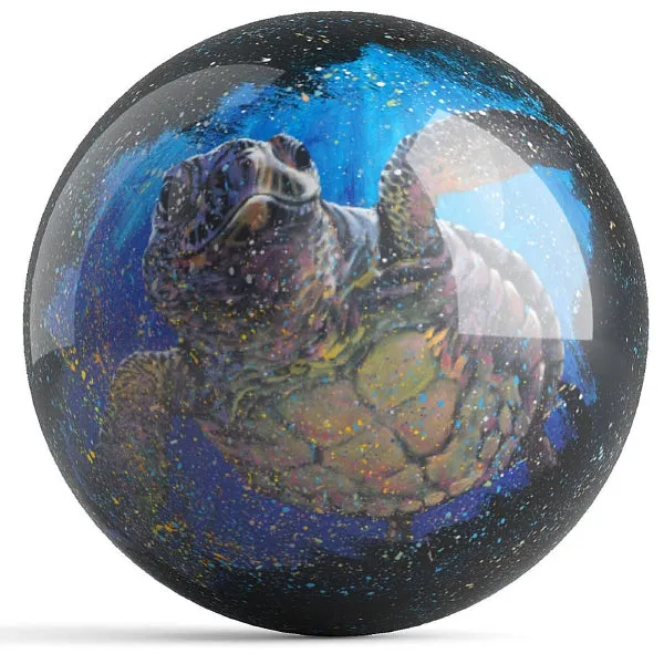 OnTheBallBowling Kemps Turtle Bowling Ball By Get Down Art