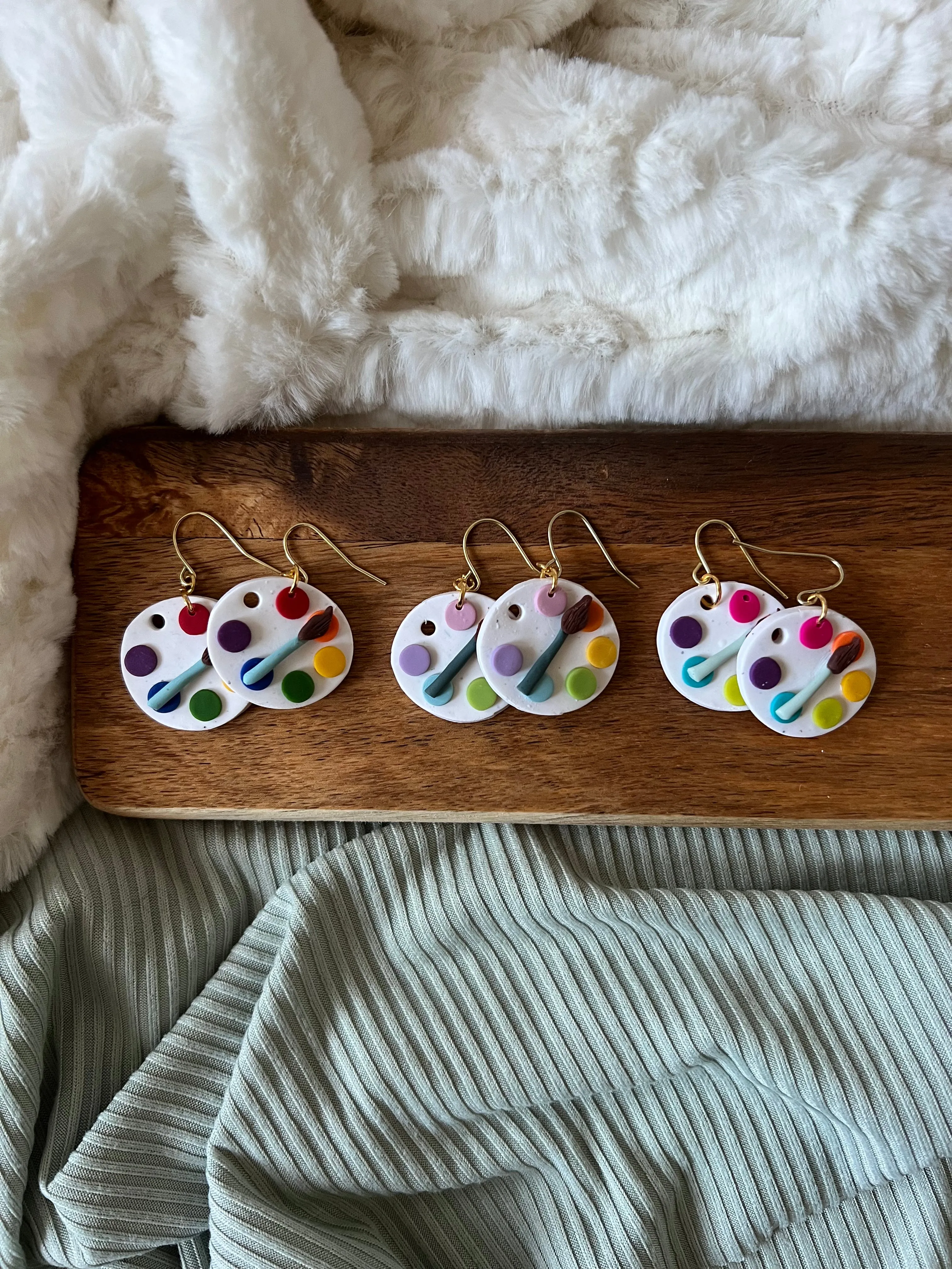 Pablo’s Paint Palette Earrings