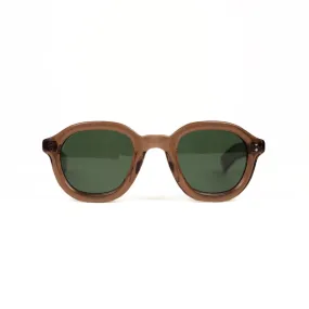 "Largo" sunglasses in translucent "Root Beer" color