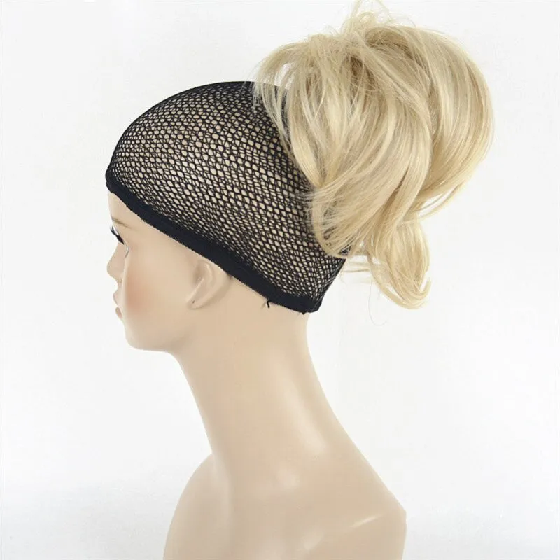 Short Natural Wave Ponytail Extension with Claw Clip Hairpiece