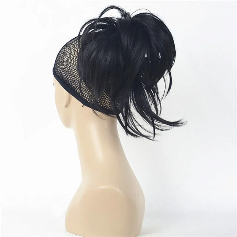 Short Natural Wave Ponytail Extension with Claw Clip Hairpiece