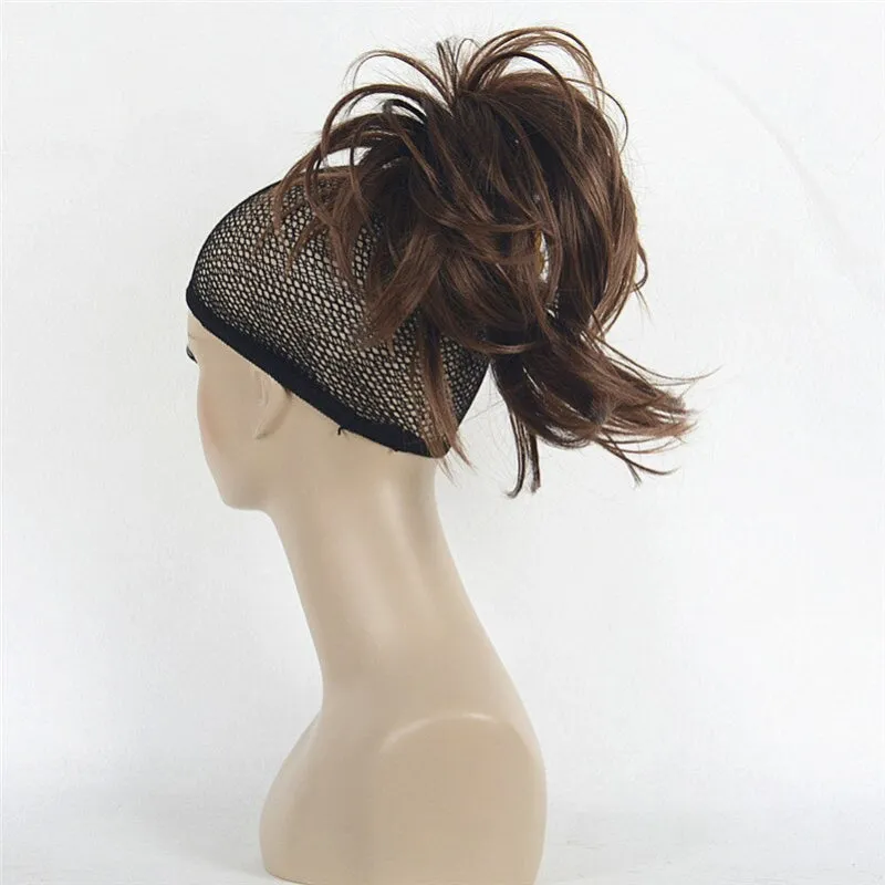 Short Natural Wave Ponytail Extension with Claw Clip Hairpiece