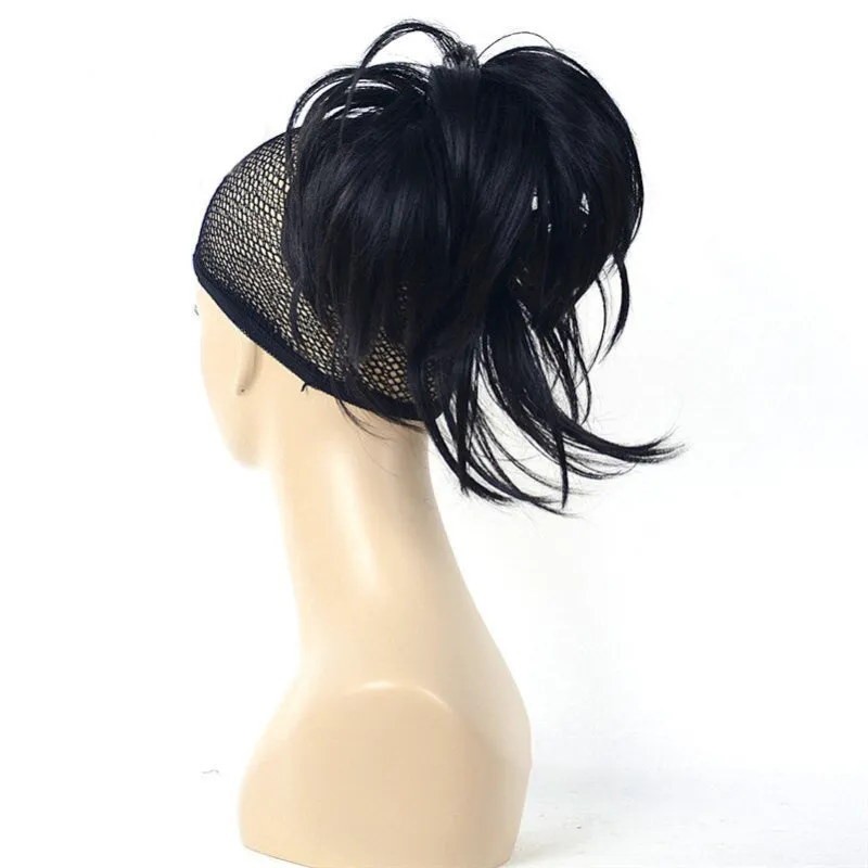 Short Natural Wave Ponytail Extension with Claw Clip Hairpiece