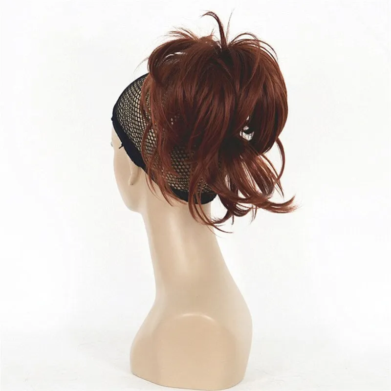 Short Natural Wave Ponytail Extension with Claw Clip Hairpiece