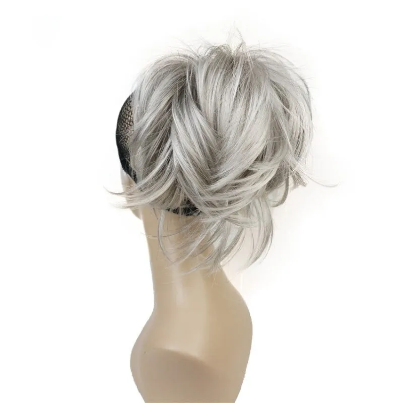 Short Natural Wave Ponytail Extension with Claw Clip Hairpiece