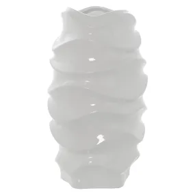 Vase Alexandra House Living White Ceramic Shiny 19 x 20 x 38 cm