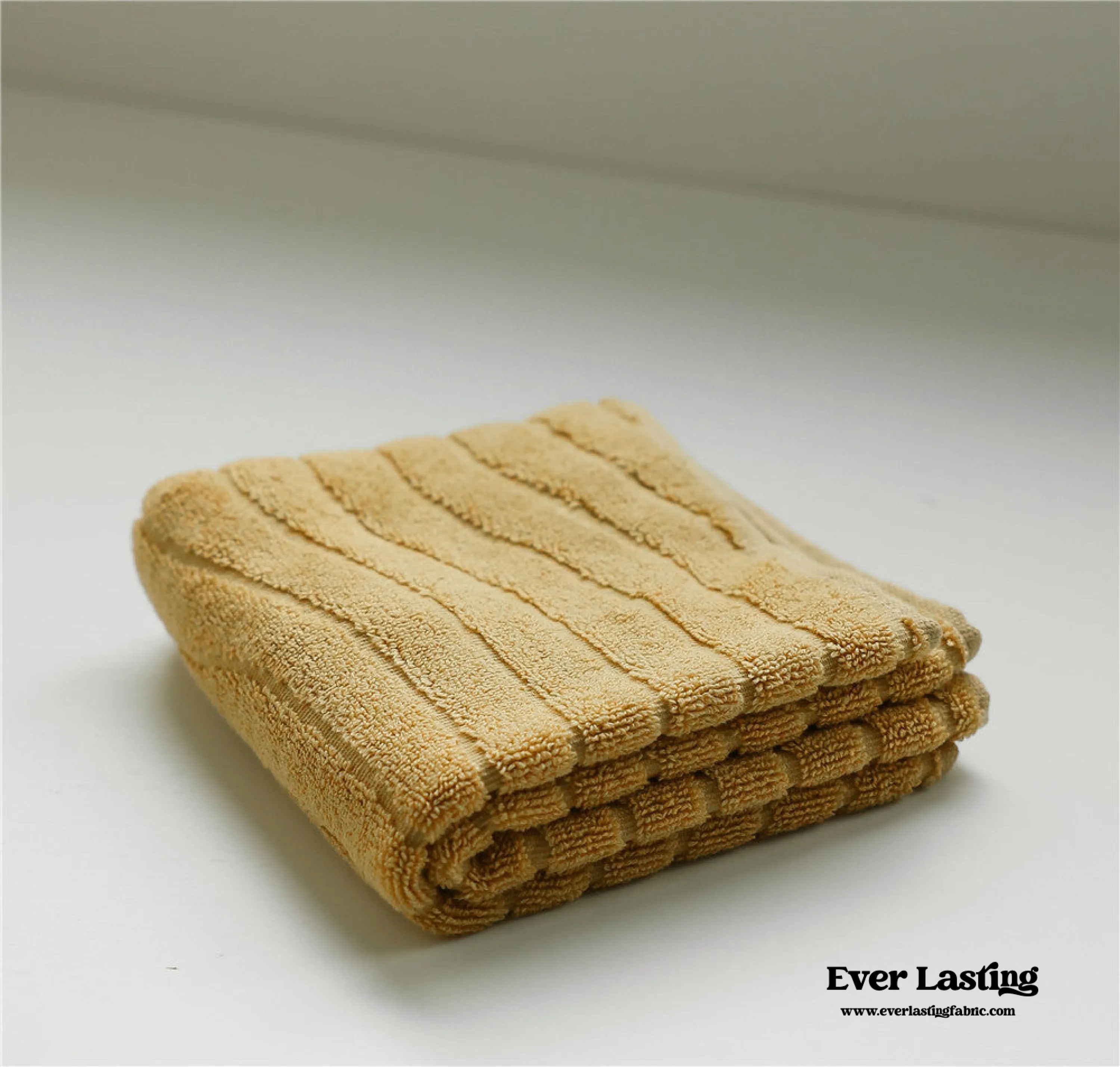 Wavy Cotton Towel / Beige