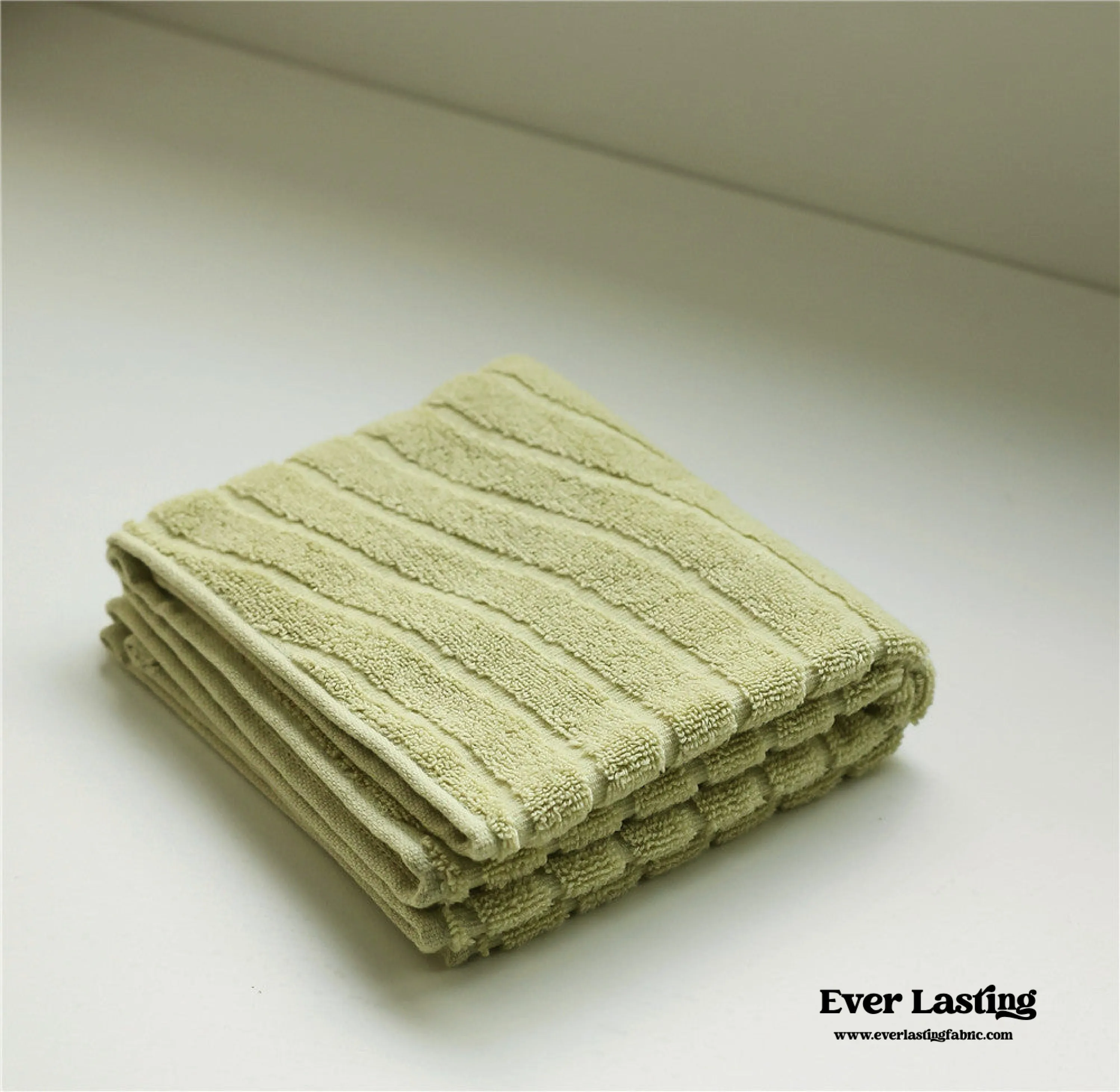 Wavy Cotton Towel / Beige